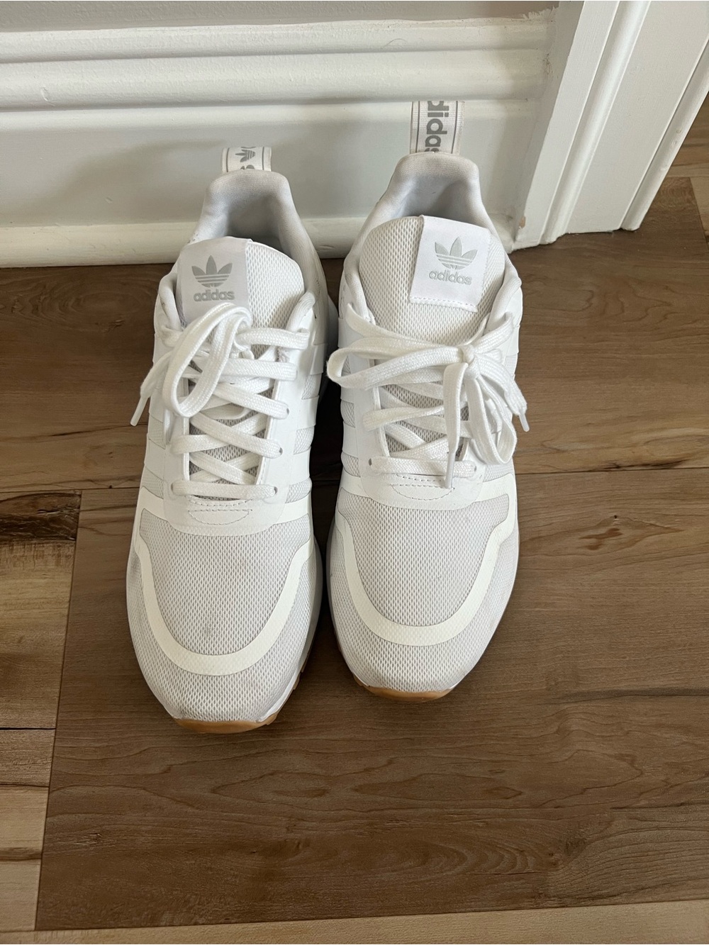 adidas All-White Classic Low-Top Sneakers